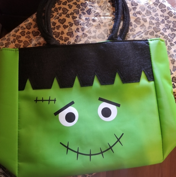 COPY - Monster Halloween Canvas Bag Tote - Picture 1 of 4